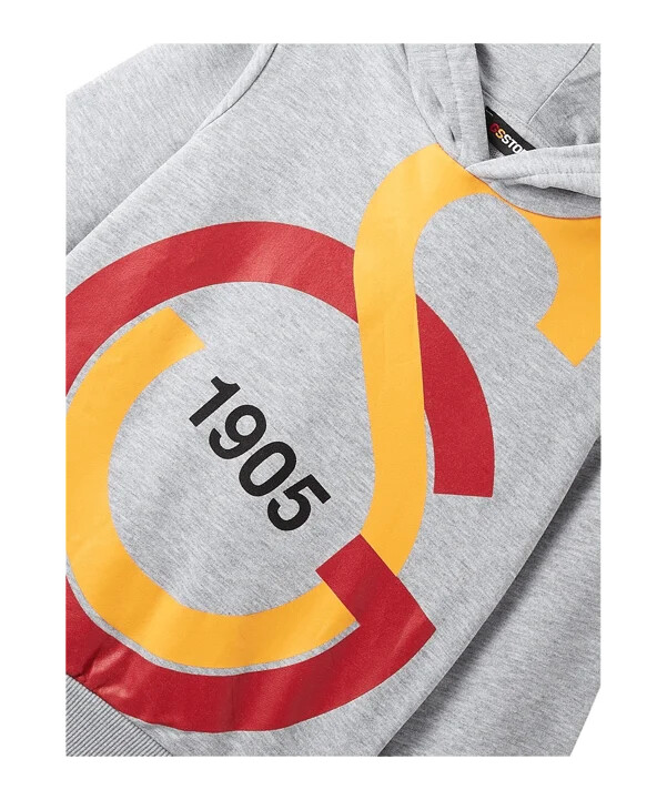 galatasaray istanbul big logo sweatshirt kids grau