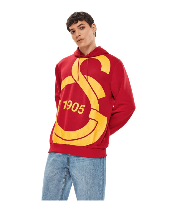 galatasaray istanbul big logo sweatshirt rot