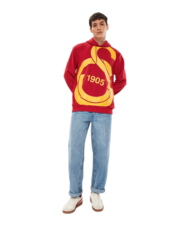 galatasaray istanbul big logo sweatshirt rot