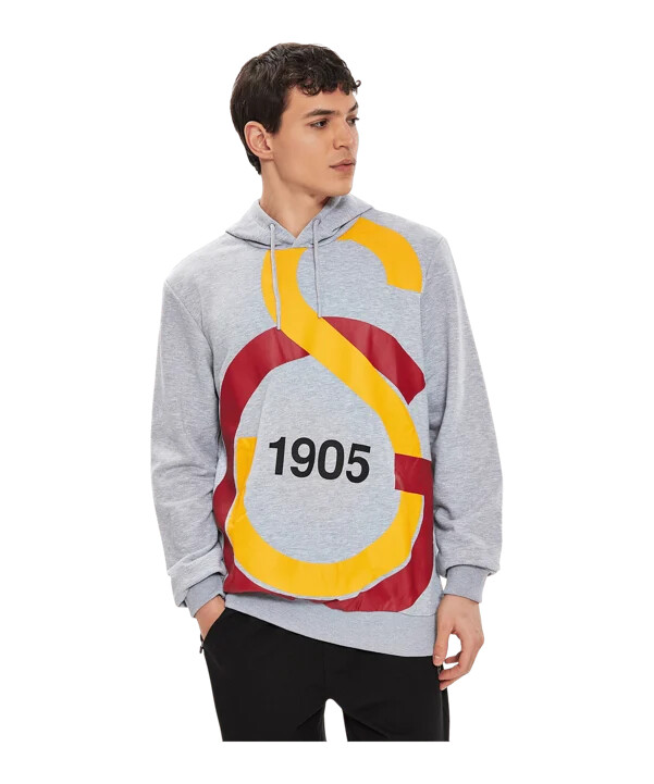 galatasaray istanbul big logo sweatshirt grau