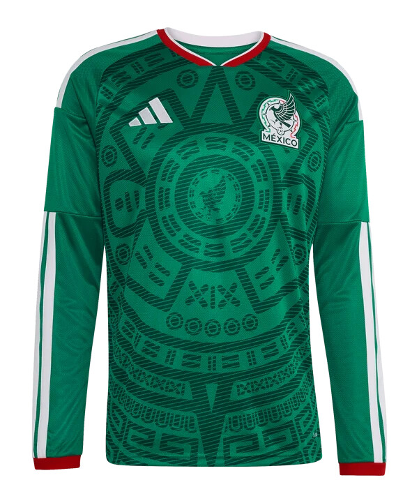 adidas mexiko trikot langarm home wm 2026 grün