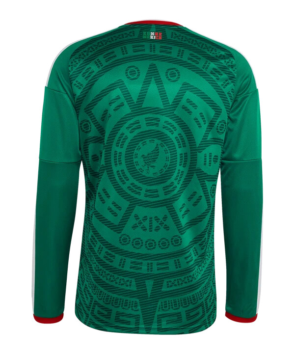 adidas mexiko trikot langarm home wm 2026 grün