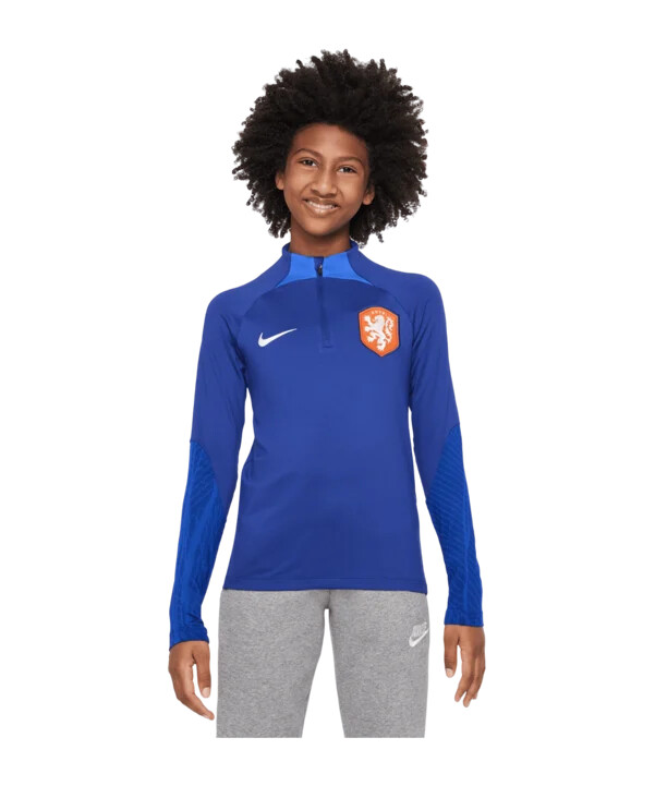 nike niederlande strike drill top kids blau f456