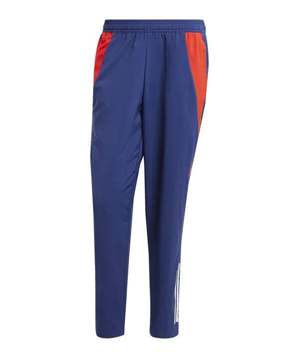 adidas olympique lyon prematch hose 20242025 blau