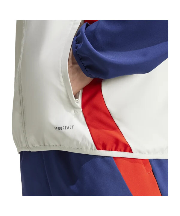 adidas olympique lyon prematch jacke 20242025 weiss