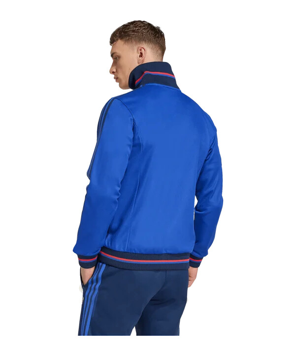 adidas olympique lyon 75 tt trainingsjacke blau