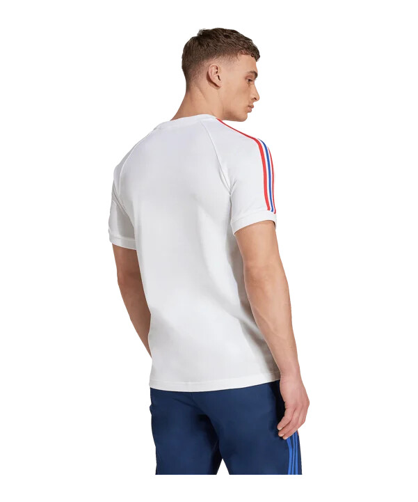 adidas olympique lyon 75 t-shirt weiß