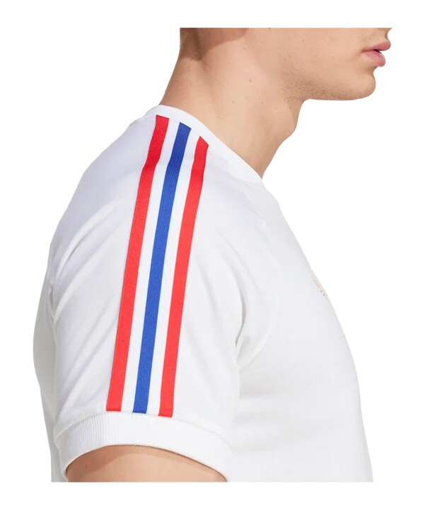 adidas olympique lyon 75 t-shirt weiß