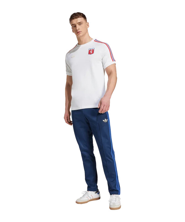 adidas olympique lyon 75 t-shirt weiß