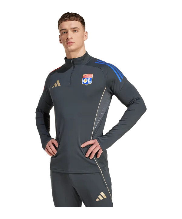 adidas olympique lyon competition sweatshirt grau