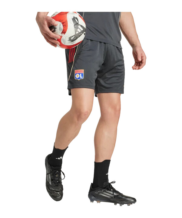 adidas olympique lyon training short grau