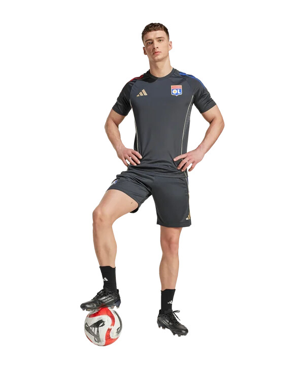 adidas olympique lyon training short grau