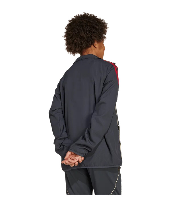 adidas olympique lyon präsentationsjacke kids grau