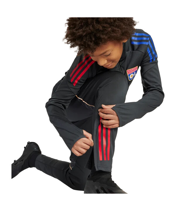 adidas olympique lyon trainingshose kids grau