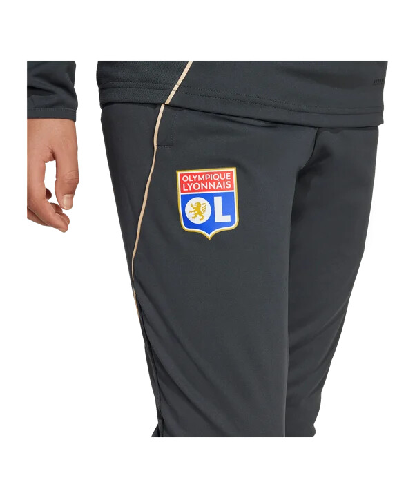 adidas olympique lyon trainingshose kids grau