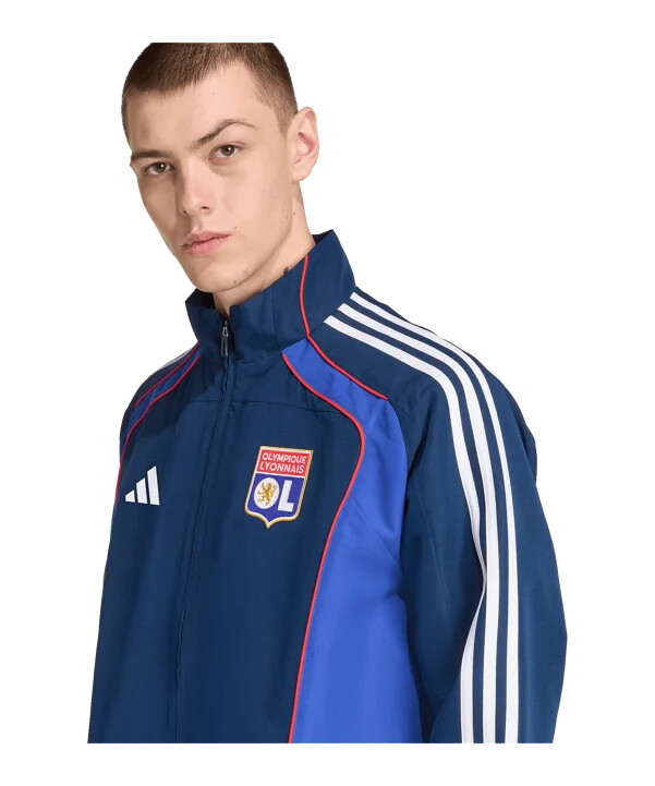 adidas olympique lyon ubp track sweatshirt blau