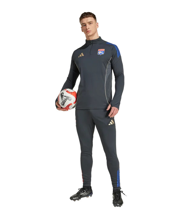 adidas olympique lyon trainingshose grau