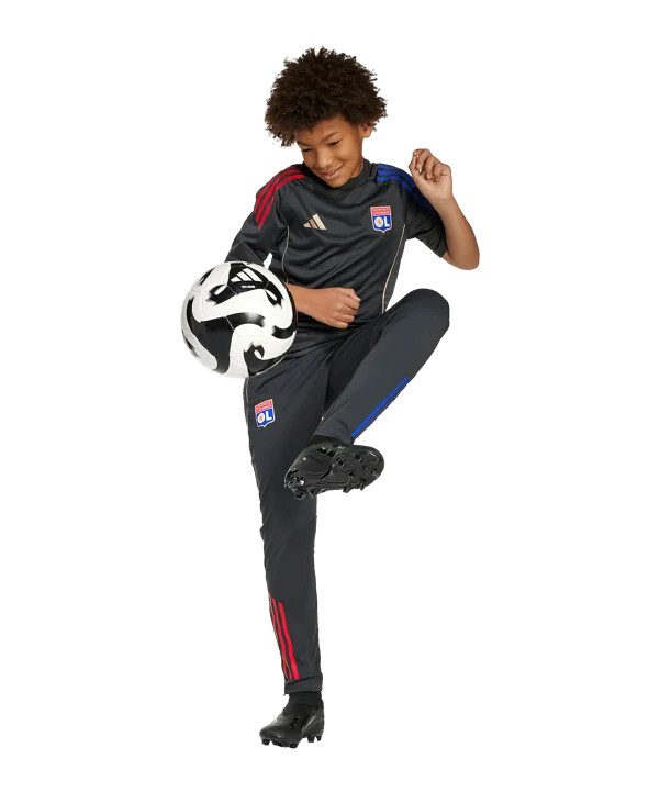 adidas olympique lyon trainingsshirt kids grau