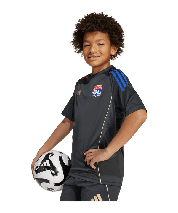 adidas olympique lyon trainingsshirt kids grau