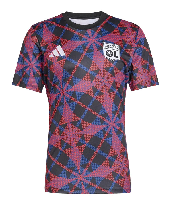adidas olympique lyon prematch t-shirt 20252026 schwarz