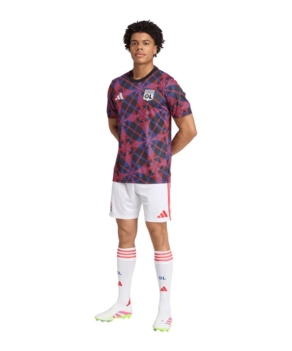 adidas olympique lyon prematch t-shirt 20252026 schwarz