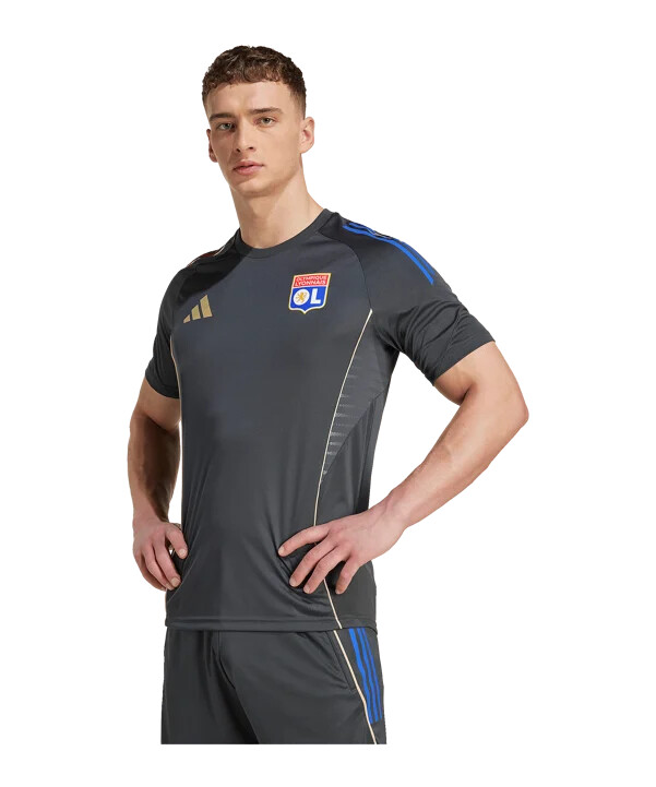 adidas olympique lyon trainingsshirt grau