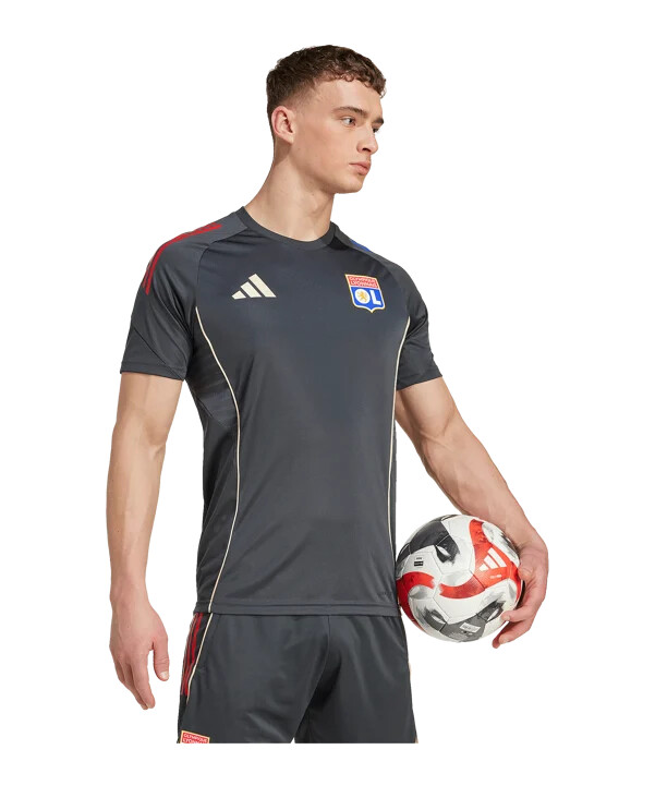 adidas olympique lyon trainingsshirt grau