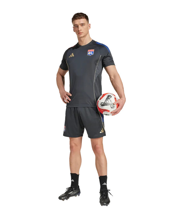 adidas olympique lyon trainingsshirt grau