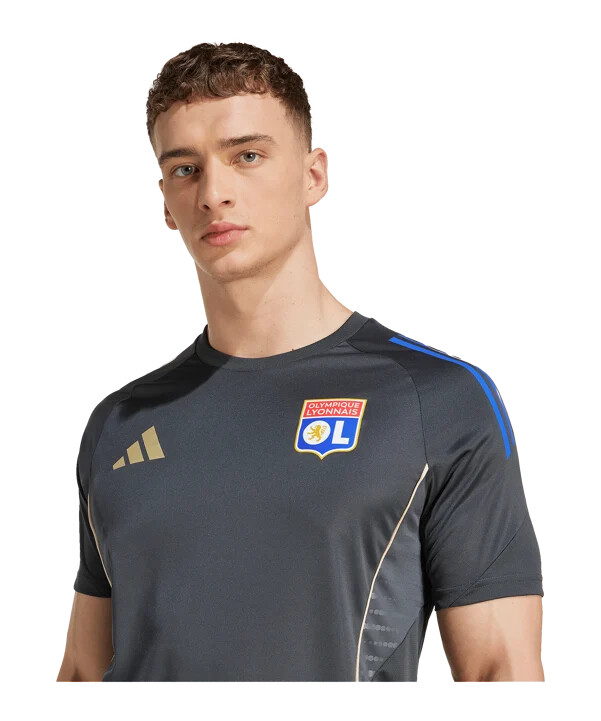 adidas olympique lyon trainingsshirt grau
