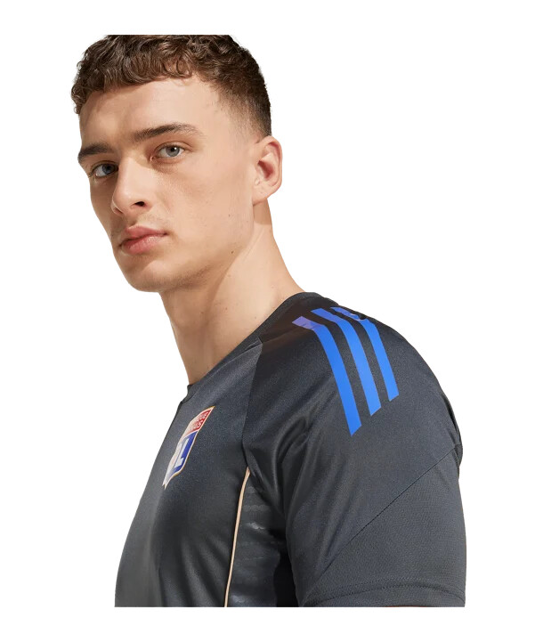 adidas olympique lyon trainingsshirt grau