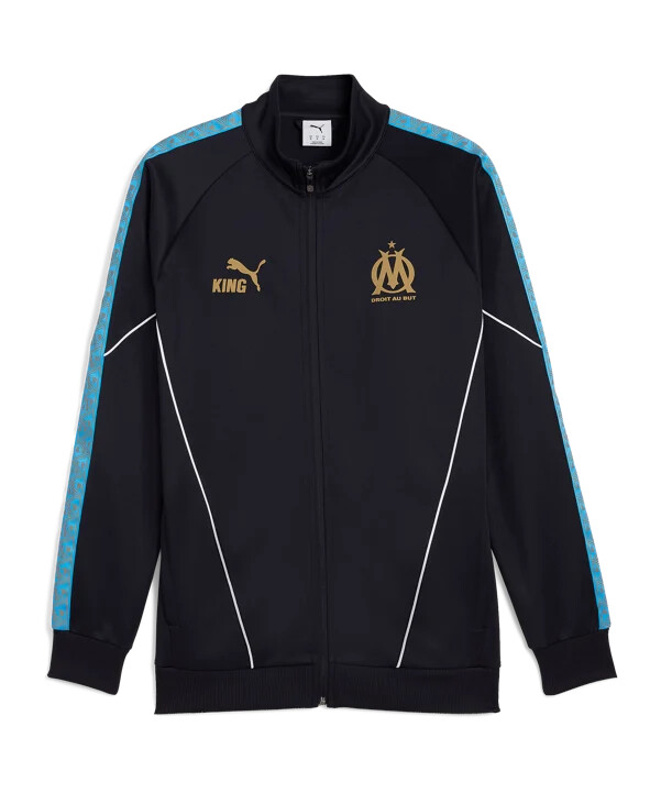 puma olympique marseille king anthem jacke blau f16