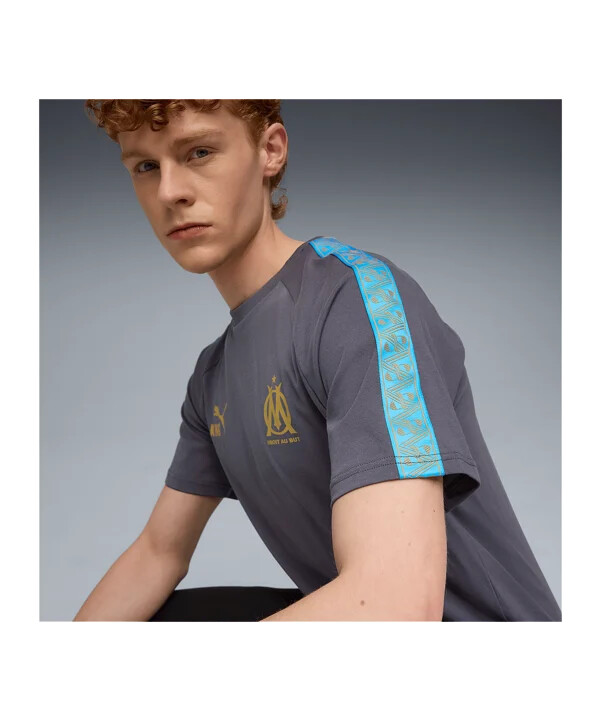 puma olympique marseille king t-shirt grau f19