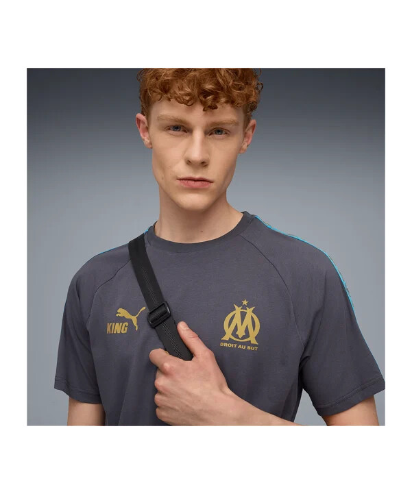 puma olympique marseille king t-shirt grau f19