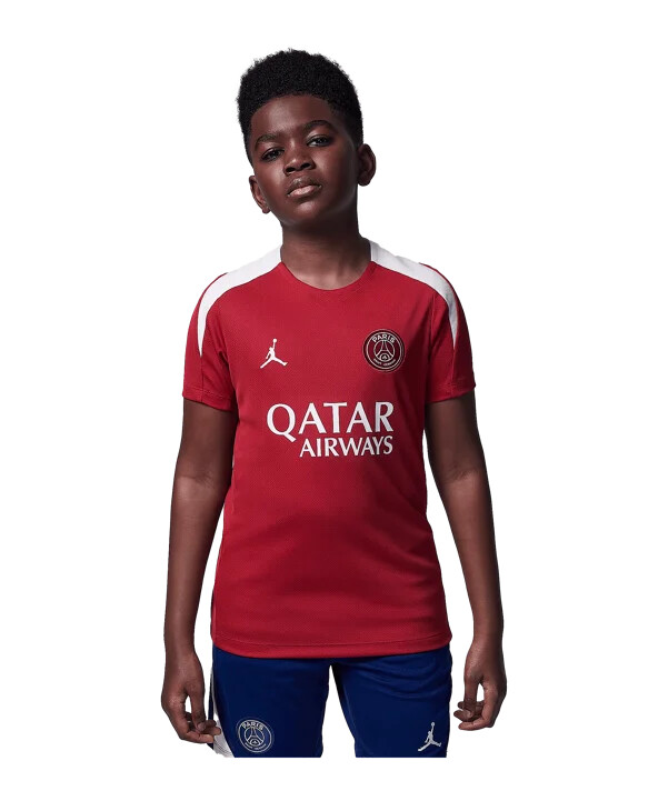 nike paris saint-germain trainingsshirt kids rot f660