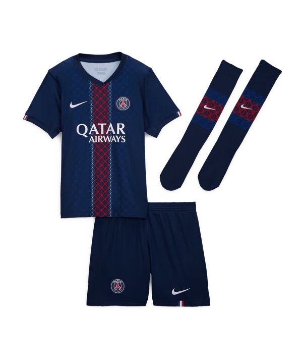nike paris saint-germain trikot set home 20252026 kids blau f411