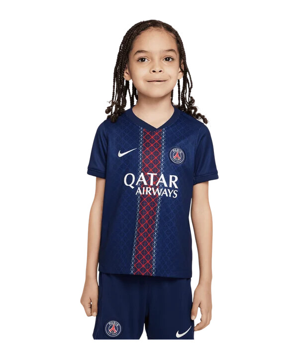 nike paris saint-germain trikot set home 20252026 kids blau f411