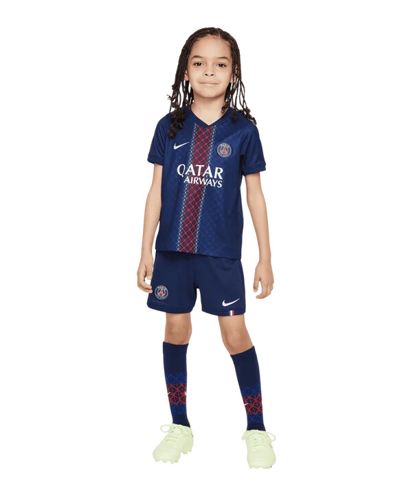 nike paris saint-germain trikot set home 20252026 kids blau f411
