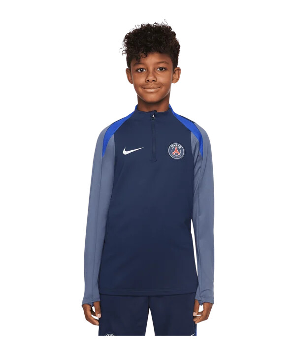 nike paris saint-germain strike drill top sweatshirt kids blau f411