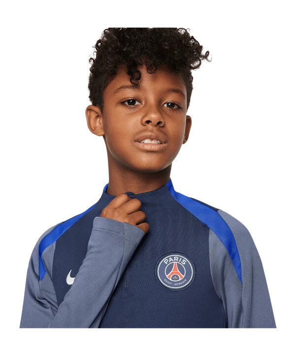 nike paris saint-germain strike drill top sweatshirt kids blau f411