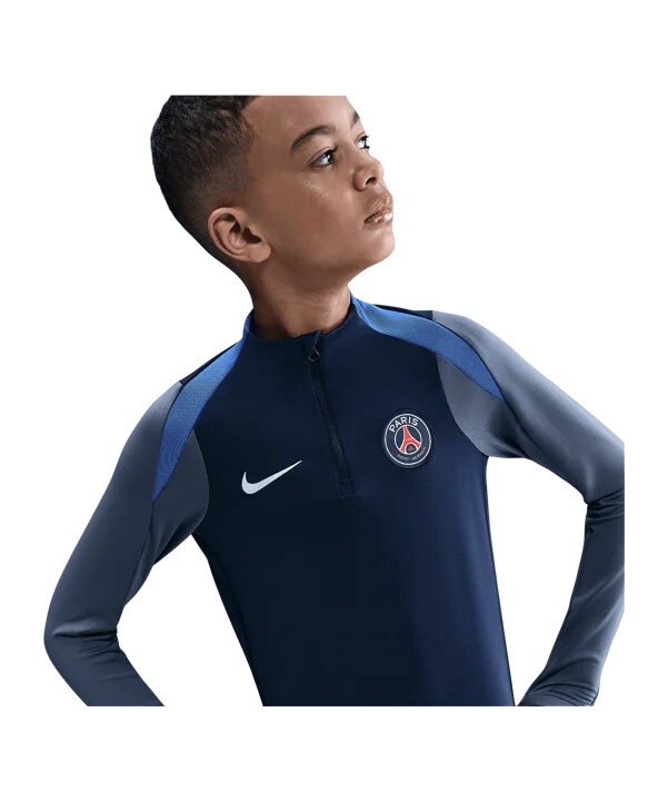 nike paris saint-germain strike drill top sweatshirt kids blau f411