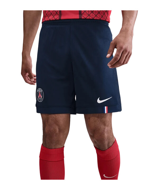 nike paris saint-germain short home 20252026 blau f410