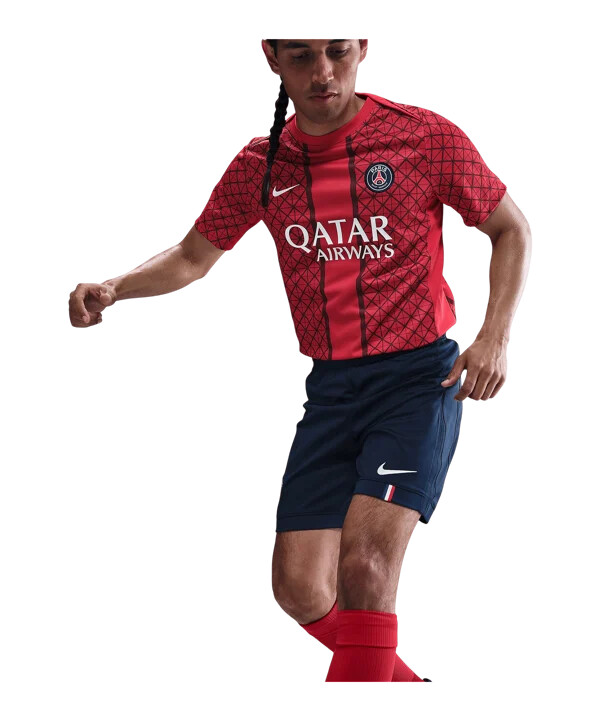nike paris saint-germain short home 20252026 blau f410