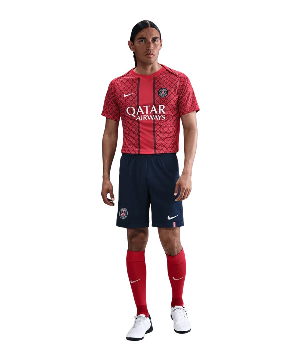 nike paris saint-germain short home 20252026 blau f410
