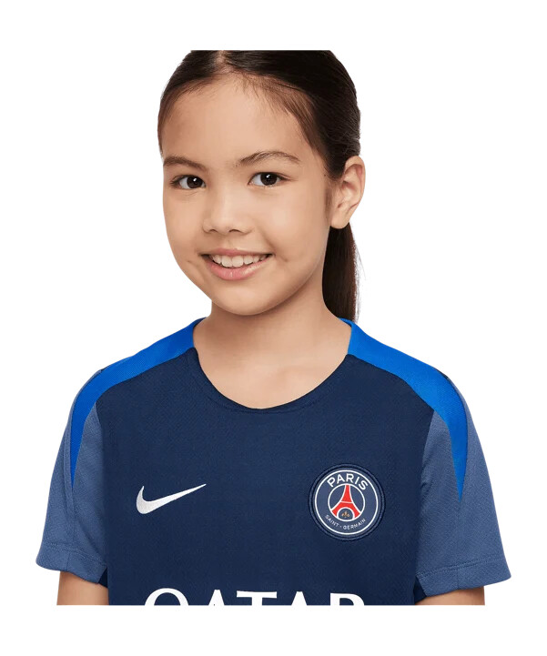 nike paris saint-germain strike trainingsshirt kids blau f411