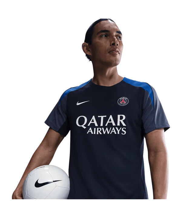 nike paris saint-germain strike trainingsshirt blau f411
