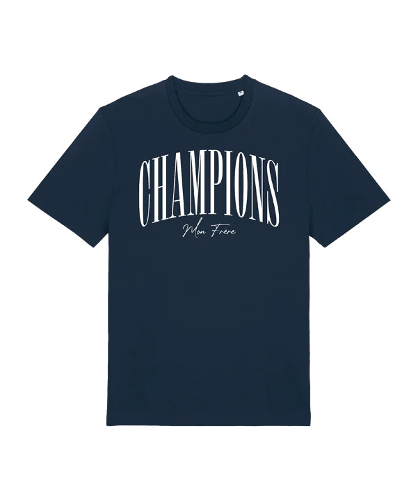 paris saint-germain champions mon frere t-shirt kids blau
