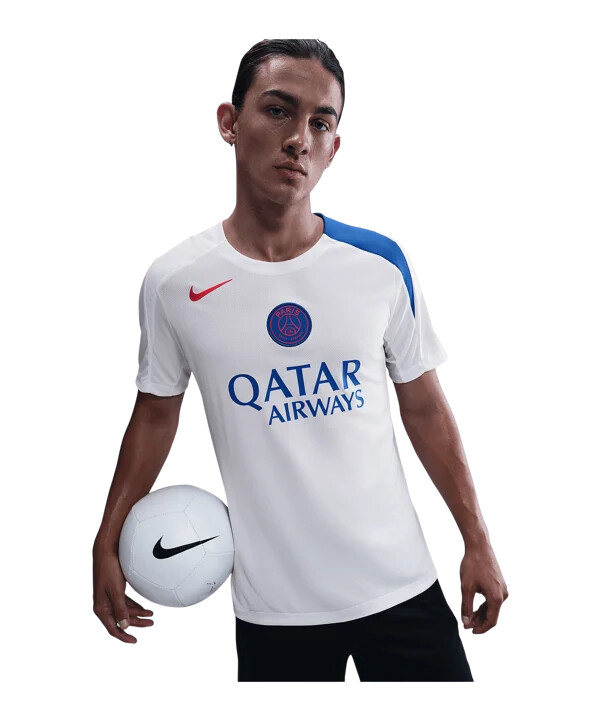 nike paris saint-germain strike trainingsshirt weiß f101
