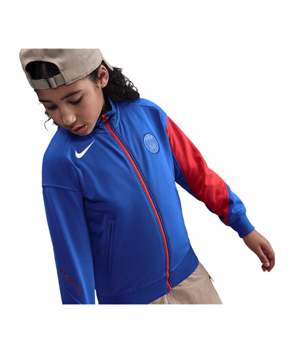 nike paris saint-germain präsentationsjacke kids blau f405