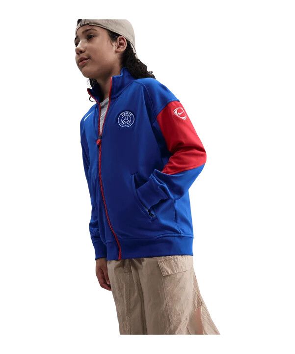 nike paris saint-germain präsentationsjacke kids blau f405