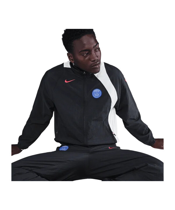 nike paris saint-germain t90 track jacke schwarz f010